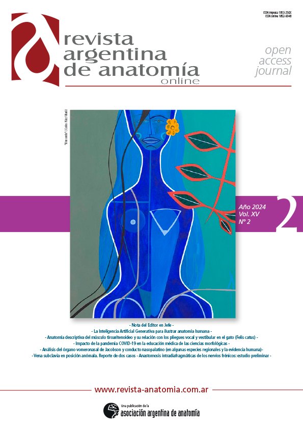 portada Revista Argentina de Anatomia Online 2024 Vol. XV Nº 1