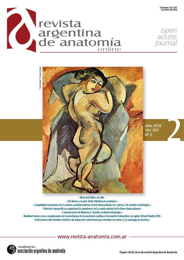 Revista Argentina de Anatomia Online 2025 Vol. XVI Nº 2 portada Revista Argentina de Anatomia Online 2025 Vol. XVI Nº 2